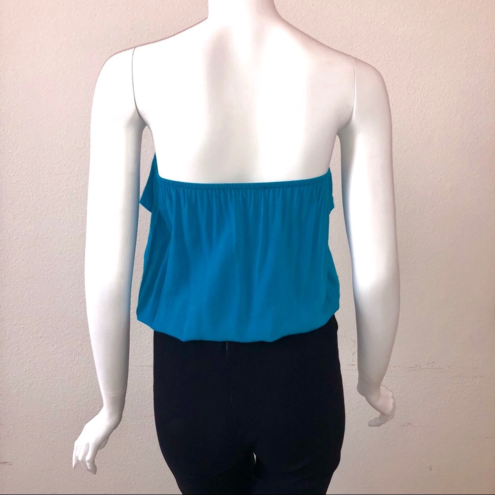 Metropark Challis Ruffle Tube Top - Picture 4 of 5